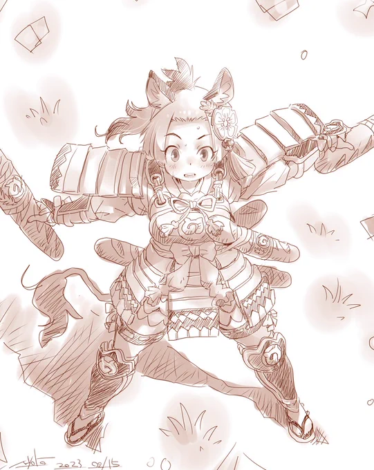 甲冑ロバさんもう一枚描けた…けも3の甲冑なんでこんなガチっぽいデザインなのか描いててすごいなこれってなる 