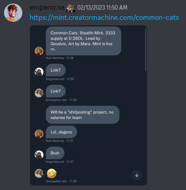 Networking is key in this space and it pays off. Although this wasn't a lot of profit, a low-risk mint that ended up doing a 3X (currently 2X).

All credits go to <a href="/Nulz80/">Nulz.rawr 🌋</a> in the Prophetic Council led by @AmitDhun_. Thank you for this find🤝

0.2 SOL -> 0.45 SOL