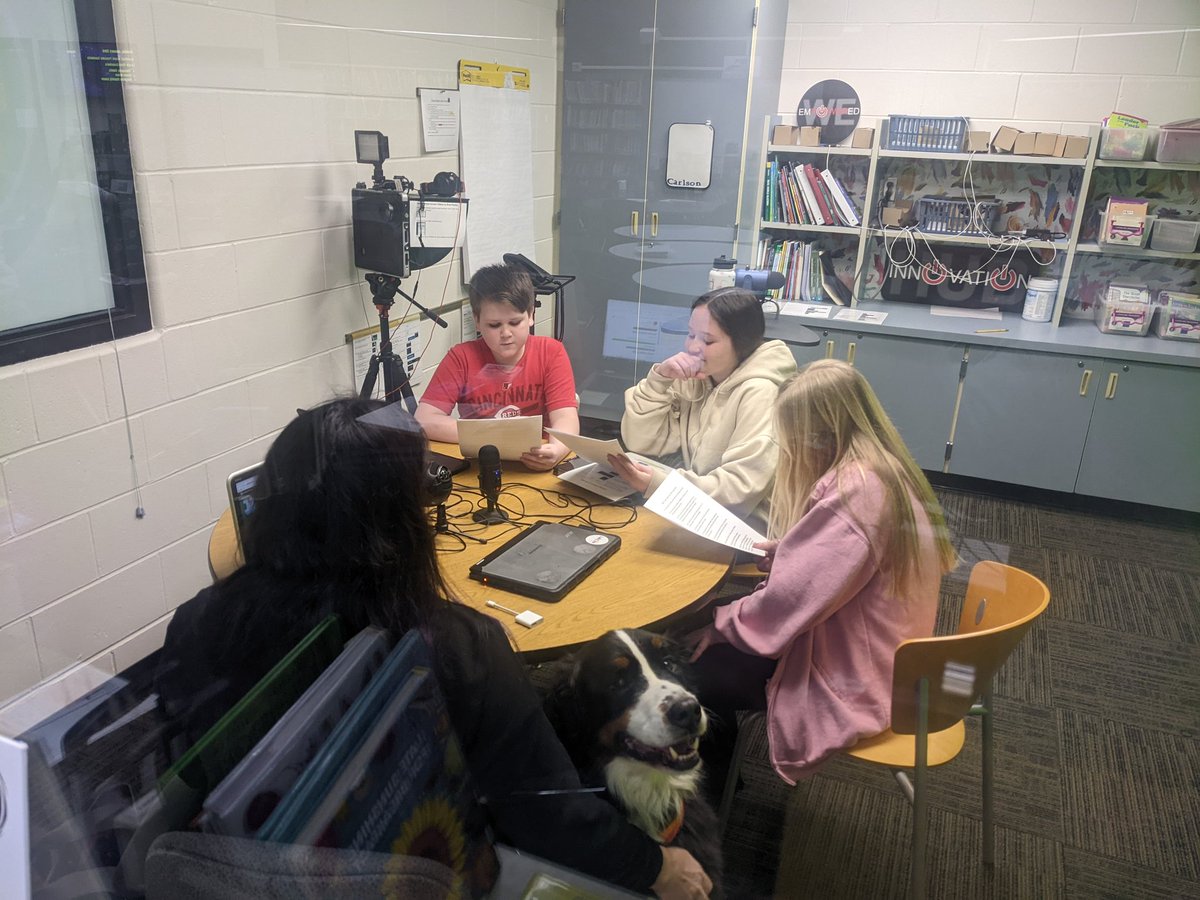 lewickiwolves's tweet image. Thank you so much to Jen from @circletail for coming in today to be interviewed for the @npr Podcast Challenge! Our students have been working SO hard on their podcasts and appreciate you taking time out of your day to come in! We enjoyed meeting Ozone as well!! #packpride