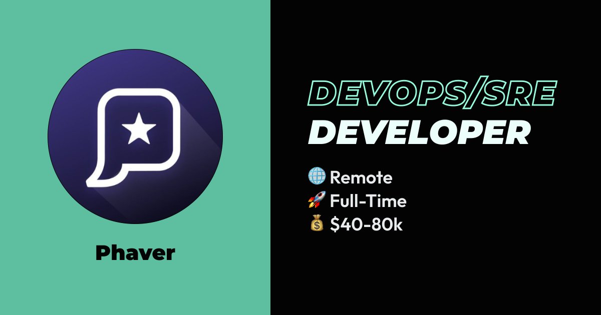 DevOps Engineer – This is your chance to build the mobile app of the future 📯🦄

Secure a smooth experience for 150k current users of @phaverapp, the largest mobile app on <a href="/LensProtocol/">Lens</a> – also after 100x scaling 🚀

Apply 💥👇
kleoverse.com/job/iaYmDo0x

#klvrs #hiring #web3 #jobs