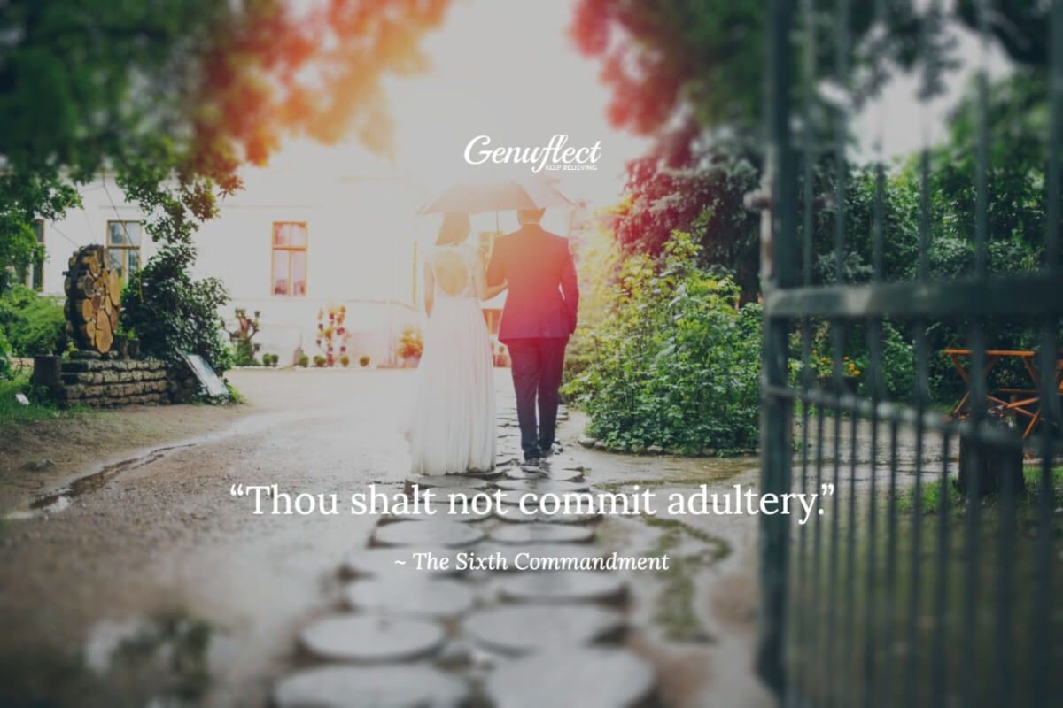 GenuflectHQ's tweet image. “Thou shalt not commit adultery.”
~ The Sixth Commandment
#Catholic #Genuflect #TenCommandments #SixthCommandment
