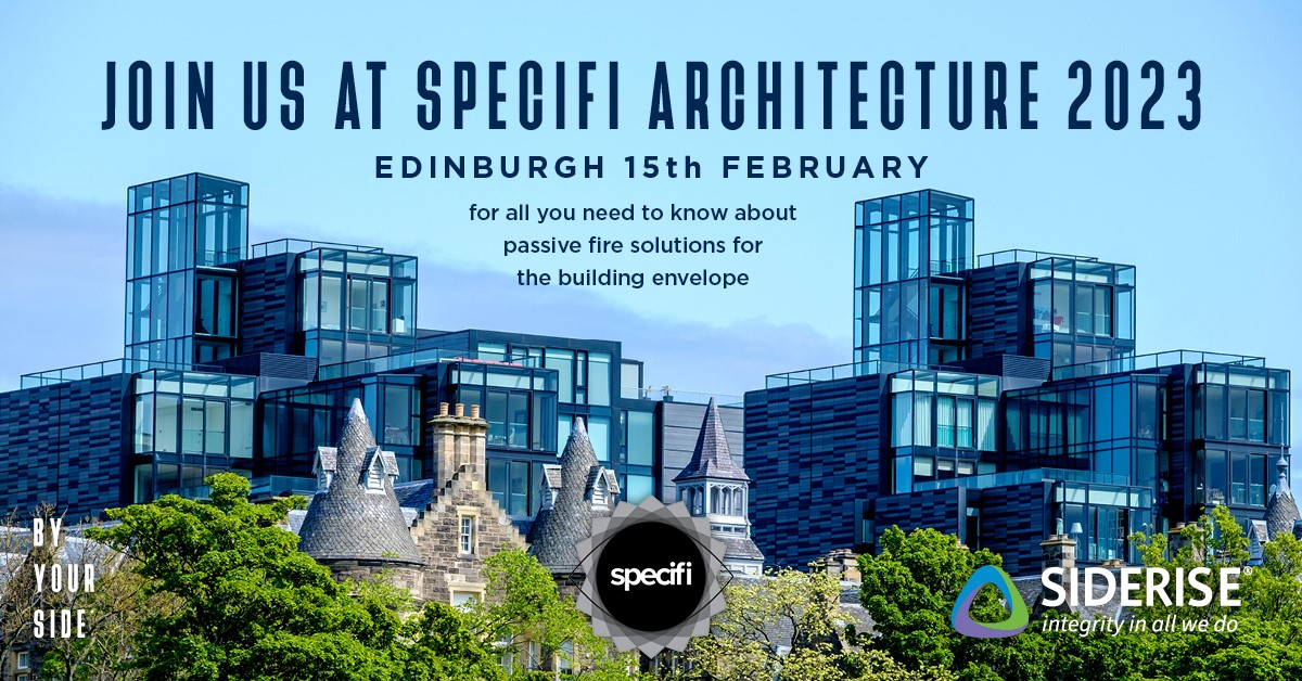 Today is another @SpecifiDay for our team! This time we are at the #Edinburgh #TechTalk event. You can sign up to attend and to receive information about future events here: specifi.co.uk/specifier-form/ #Architects #FireSafety #PassiveFireProtection