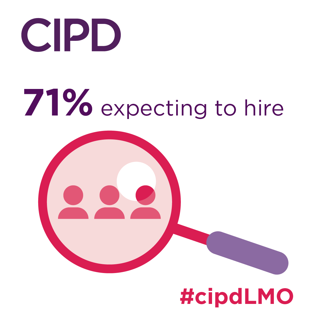 CIPD's tweet photo. Good news for jobseekers: Despite prolonged skills shortages &amp; a low supply of candidates, businesses are still planning to keep hiring.

See the #cipdLMO for more insights &amp; predictions: https://t.co/fCsQ6OrxDH https://t.co/sie6lrvqtM