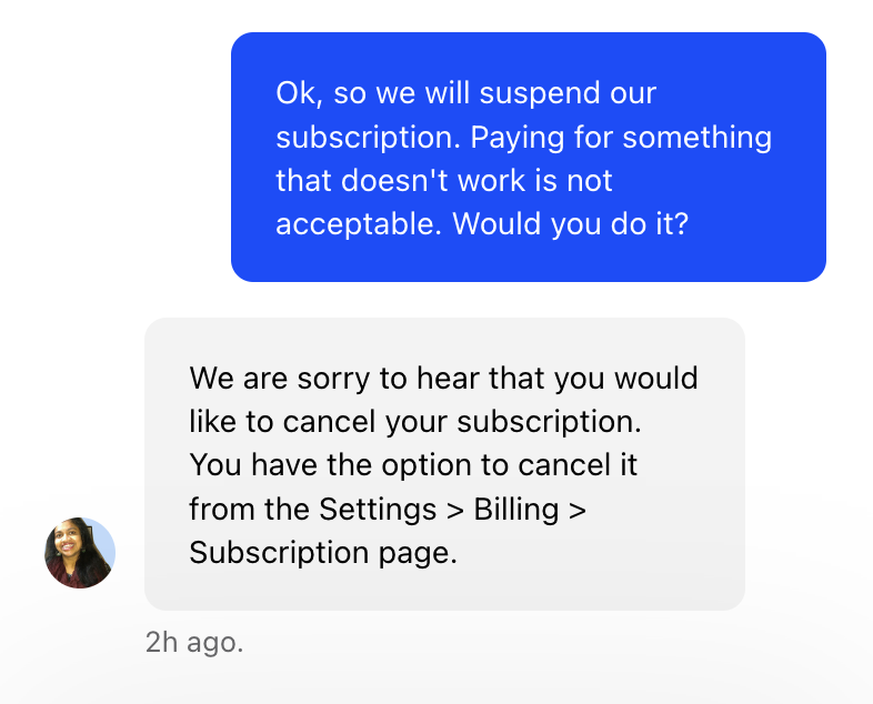 ThomasNans's tweet photo. @intercom which was for me a reference of the tech &amp; customer service. That stings. FYI, don't try to send notifications on iOS with Intercom, it hasn't worked for 2 months. https://t.co/5XAc57fL0Q