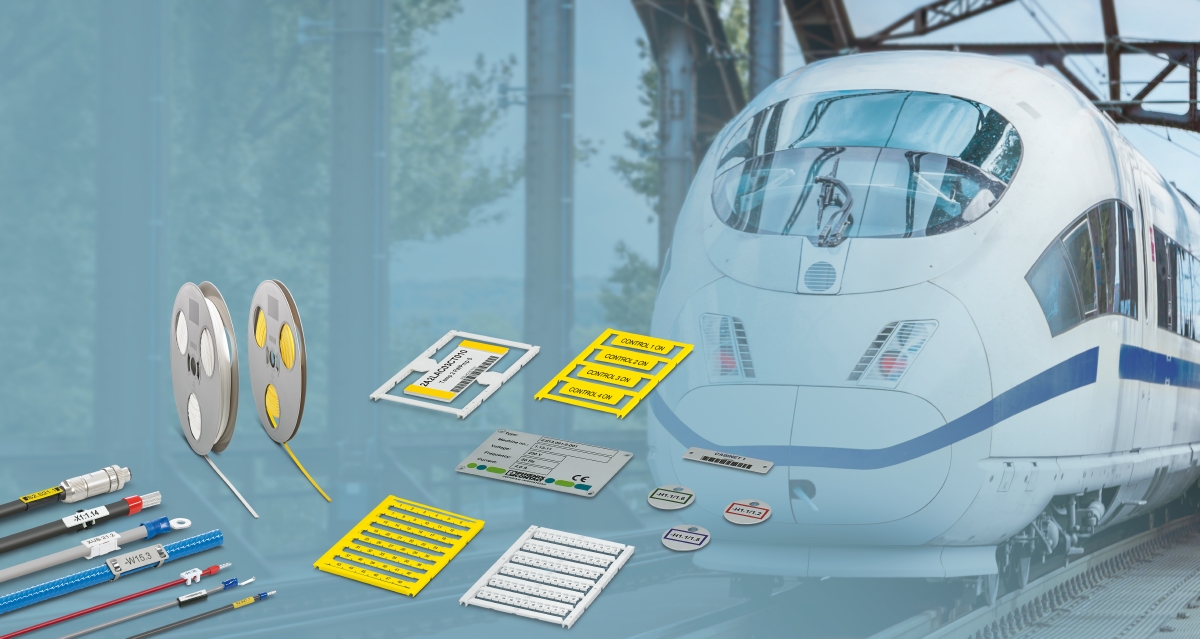 PhoenixContactU's tweet photo. The clear and legible marking of components in #railway technology is essential to ensure rapid repair and the continuation of the train's journey in the event of a defect. Discover our professional marking solutions >> https://t.co/u6sk8md3fI #thinkmarkingthinkphoenix https://t.co/PhgGlXdnoo
