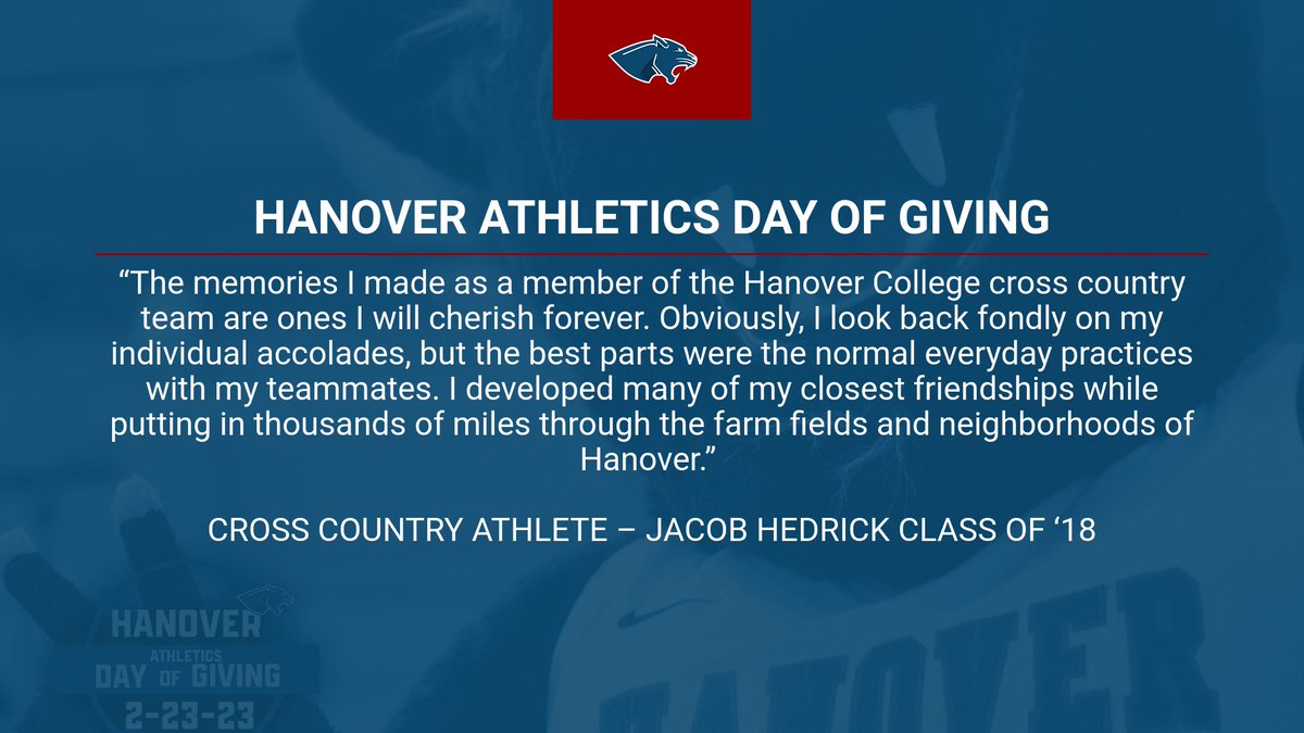 HanoverPanthers's tweet photo. We are a little over a week away from the Athletics Day of Giving, but why wait? Donate today! #SupportYourSport

🔗 Click - https://t.co/zdx0T27Sle https://t.co/HNwirvNUS4