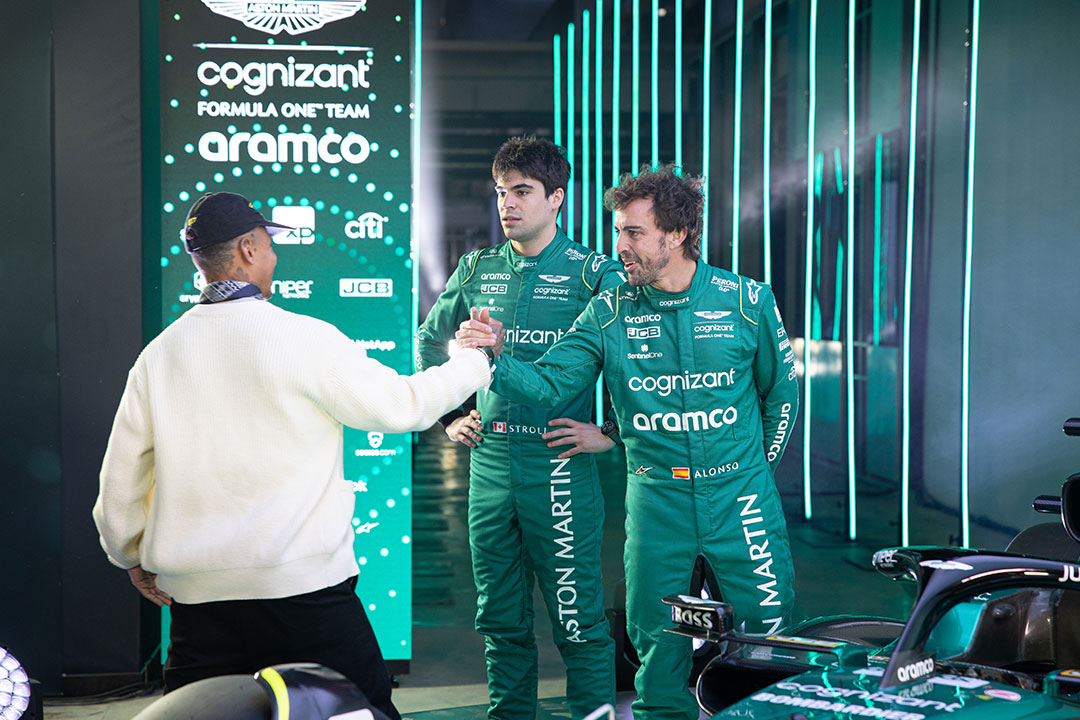 Following the launch of the new <a href="/AstonMartinF1/">Aston Martin Aramco F1 Team</a> 2023 Official Team Collection on the Cube-powered #AMF1 Online Store, Cube's Trading Director Chris Bailes and Creative Director Bobby Woods were delighted to join the team at the #AMR23 launch event in Silverstone.