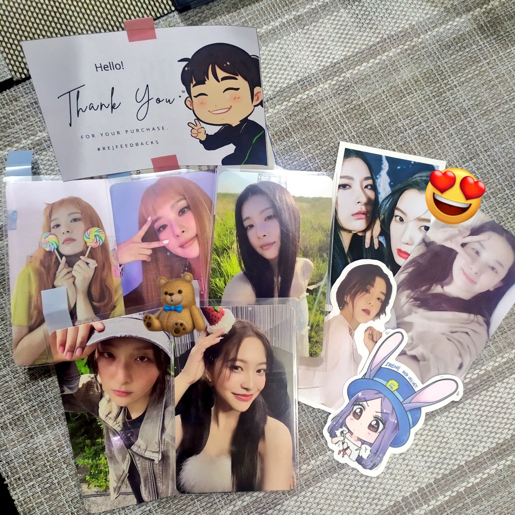 tsyrg_'s tweet photo. #rejfeedbacks
seulgi pcs &amp; yeri pink christmas arrived safely 🤗 thank you so much po, @thenameisrej for the smooth transaction + eco-friendly packaging ^^ https://t.co/kVbx1zQRcS