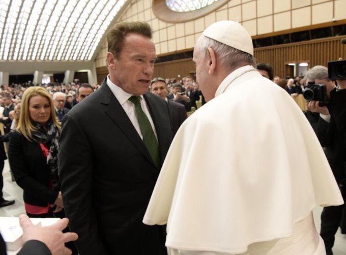 “I need your cap, your cape and your Popemobile.”