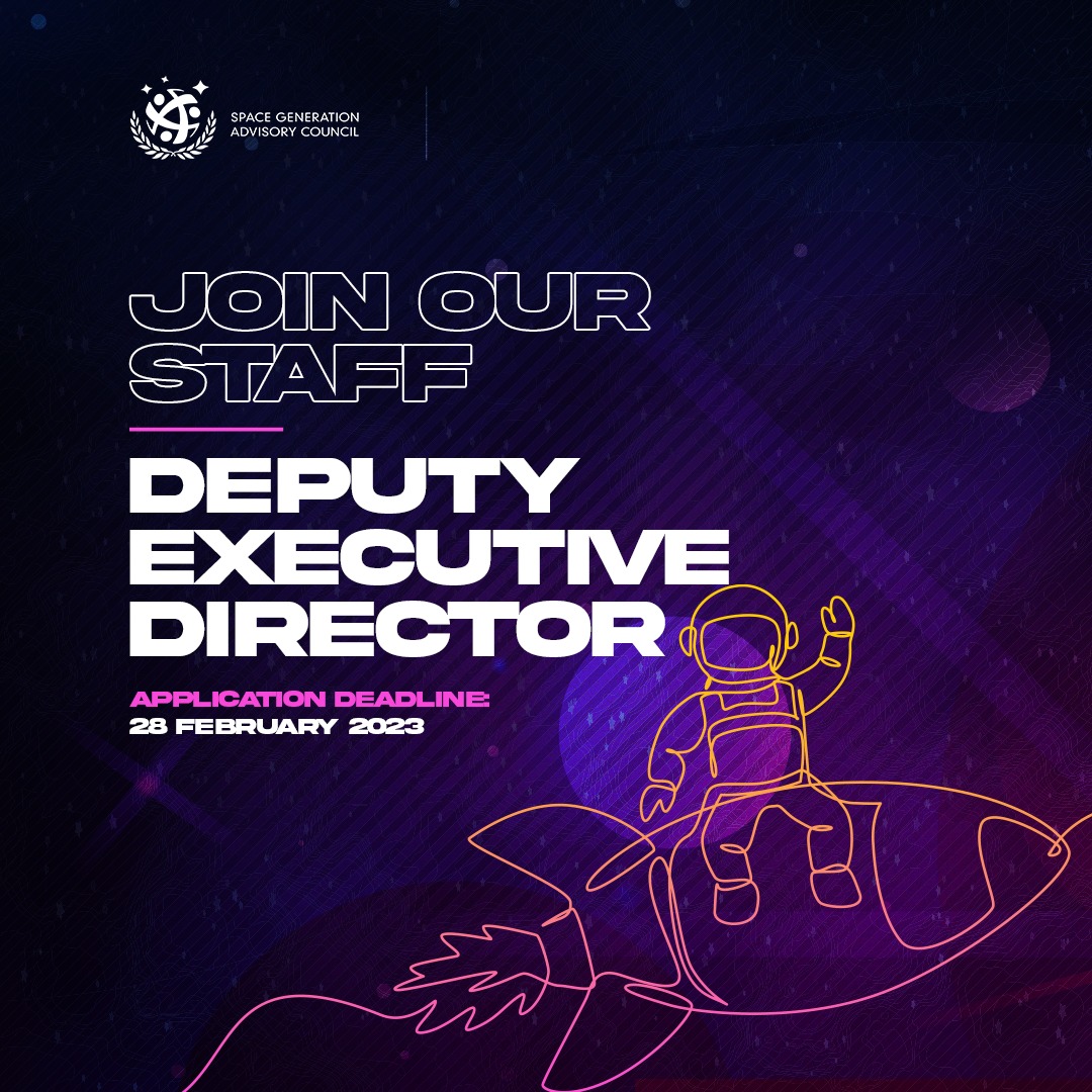 #SGAC, the global network of 24k+ space sector students &amp; young professionals from over 165 countries, is hiring a Deputy Executive Director based in Austria or the United States. If you are a strategic leader passionate about space, apply now to help shape the industry's future.