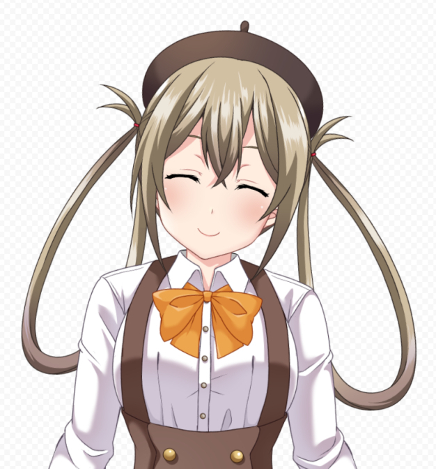 眼帯外し笑顔Ver
腕動かすのはまた今度 