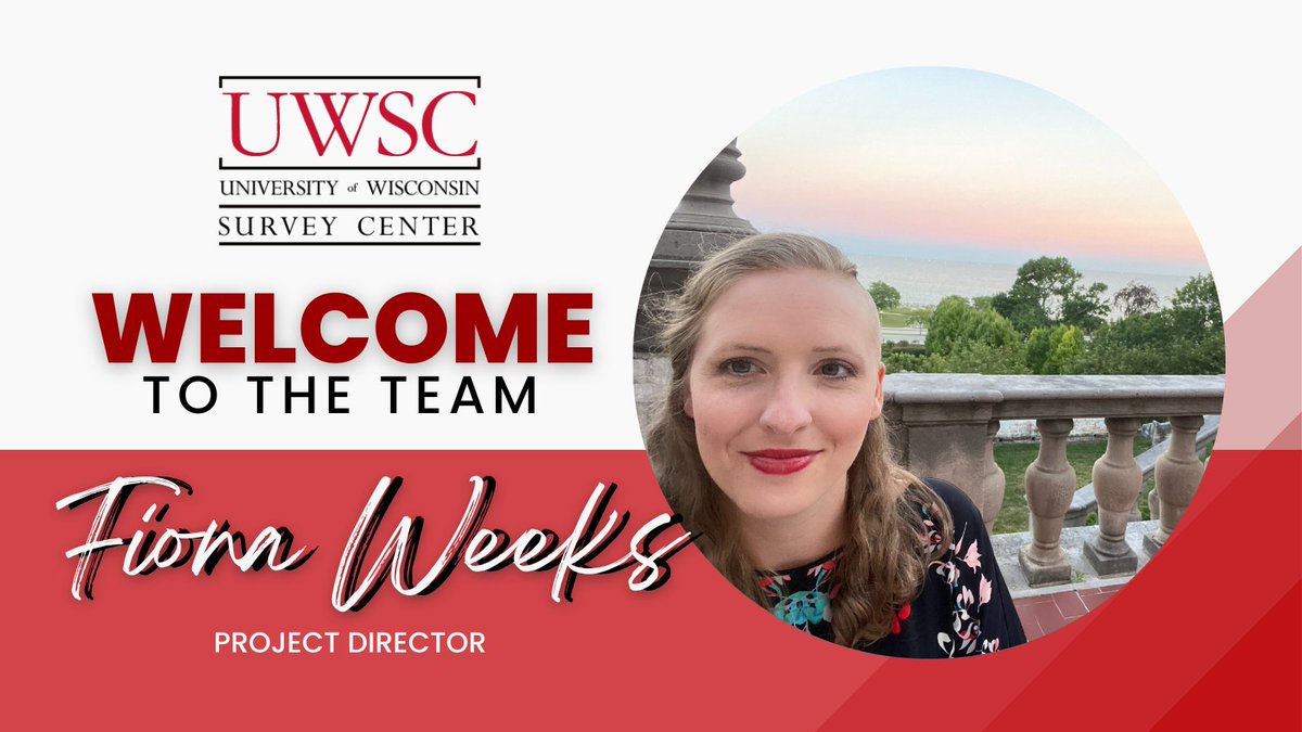 This week, Fiona Weeks joins the UW Survey Center team as a Project Director. Fiona, formally Director of Maternal Child Health with the <a href="/DHSWI/">WIDeptHealthServices</a>, is also working to complete her PhD in <a href="/UWPopHealthSci/">UW Pop Health Sci</a>. We are so pleased to add her advanced skill set to the UWSC team! Welcome!