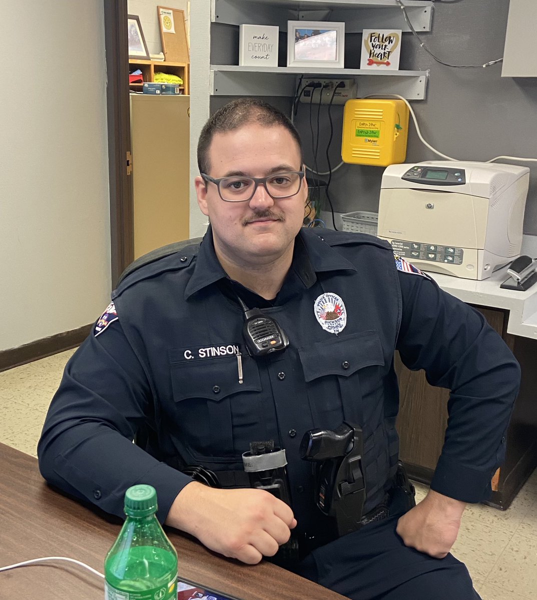 The DCHS Lower Campus <a href="/DCcougarnation/">Dickson County High School</a> appreciates our SRO, Officer Cameron Stinson. We don’t know what we’d do without him!#BeTheWildCard #DCHSLowerCampus