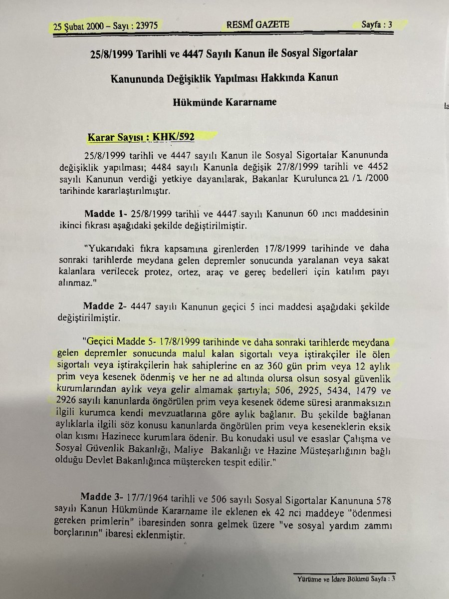 Bu depremde de 360 gün uygulanması gerekir…