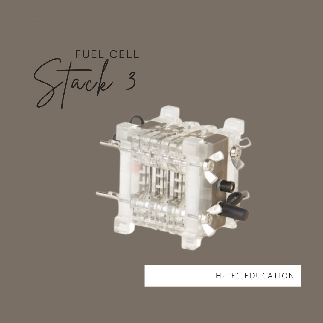 HTECEducation's tweet photo. H-TEC's Fuel Cell Stack 3 is a modular fuel cell stack with 3 cells that are easy to add or remove.  The Fuel Cell Stack 3 allows voltages between individual cells to be measured.  The stack is delivered fully assembled. Click the link below for more! 

https://t.co/mmmcufiy8o https://t.co/M4x6XTdx6d