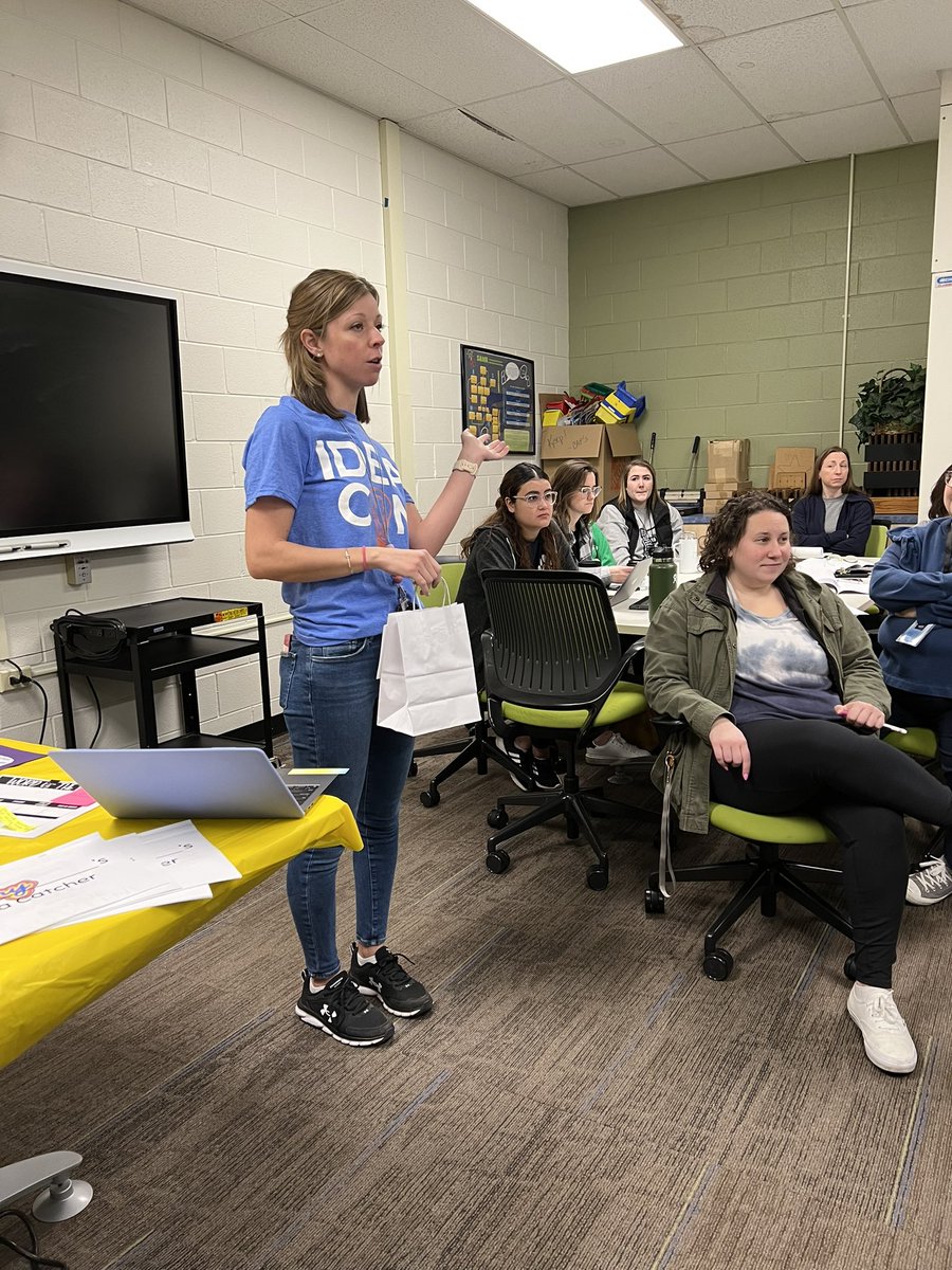 Ms_Bazz's tweet photo. This girl here! I can’t even🤚🏼@MrsJanuszyk held the best PD I’ve been to in a long while! Movement, Laughter, Discussion, & Learning from one another! J-Wow we are beyond lucky to have you @PanthersD100 #teampershing #d100inspires #JWOW @MsCaprarola https://t.co/bJH5LwlpUZ