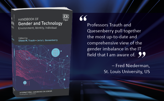 OUT TOMORROW Handbook of #Gender and #Technology <a href="/eileentrauth/">Eileen Trauth</a> <a href="/penn_state/">Penn State</a> <a href="/jeriaq/">Jeria Quesenberry</a> <a href="/CarnegieMellon/">Carnegie Mellon University</a> bit.ly/3lEs9QL
🌟Contribs <a href="/cheeflo/">Dr. Florence Chee (she/her)</a> <a href="/itajrd/">Prof Ita Richardson</a> <a href="/DrLynetteYarger/">Dr. Lynette Yarger</a>
@ShiyaCao <a href="/pakpan2004/">Pat Akpan-Obong</a> <a href="/MinnaSalminenK3/">Minna Salminen-Karlsson</a> @LenaAGorbacheva <a href="/parasharmsu/">Sangeeta Parashar</a> <a href="/EleanorLoiacono/">Eleanor Loiacono</a> <a href="/jeninebeek/">jeninebeekhuyzen</a> <a href="/mwbuche/">Mari Buche</a>