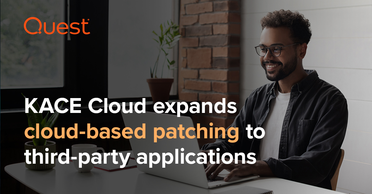 Quest's tweet image. Exciting news for our KACE Cloud platform!
KACE Cloud's latest capabilities enable #automatedpatching within the cloud, including third-party applications, protecting entire #IT organizations against cyber events. Learn more👉 okt.to/l1GiyQ