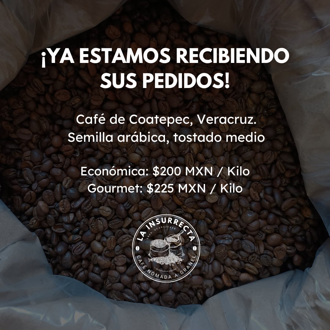 amerinolubetzky's tweet photo. El comercial: 

El café se llama La Insurrecta y nos pueden seguir en Facebook e Instagram para hacer un pedido. Cuidamos que el producto venga directo de productores y tostadores en México y buscamos democratizar su consumo manteniendo precios más bajos. Salud ☕ https://t.co/Pg6eqruVee
