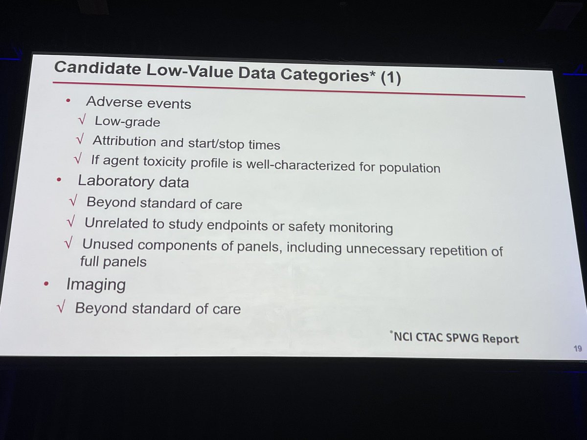 #tandem23 #bmtsm Doroshow: “We collect enormous reams of low impact grade 1-2 adverse events that never make it into a publication.” “Does it really make a difference? The answer is always no.” Amen!