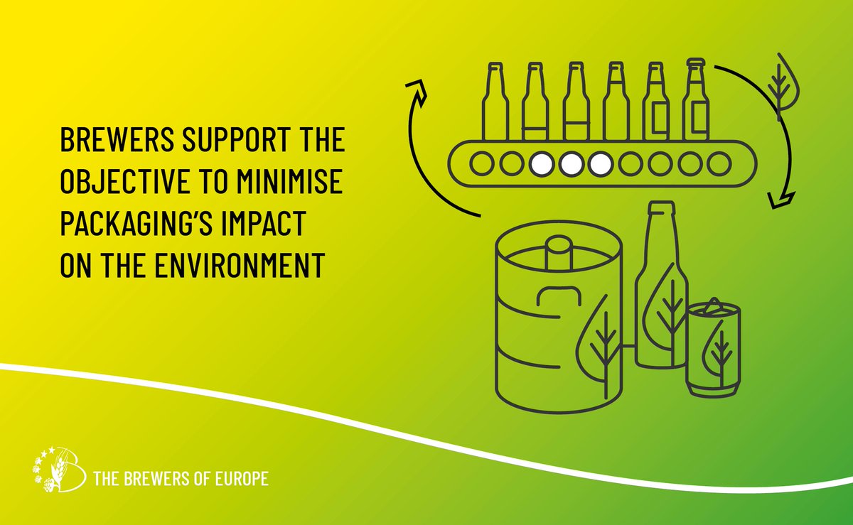 We support the objective to minimise packaging’s impact on the environment in the <a href="/EU_Commission/">European Commission</a> proposal on Packaging and Packaging Waste #PPWR.

Europe’s Brewers are committed to a sustainable future for beer. 

Read our statement here 👉loom.ly/isNMVeY