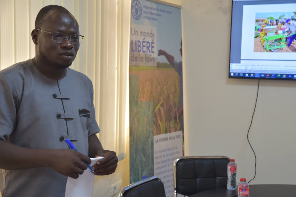 FAOBenin's tweet photo. La #FAOBenin a organisé du 13 au 15 février 2023, un atelier de mise à l'échelle des innovations agricoles dans ses locaux.Initiative conjointe avec le #MAEP en collabo. avec le #CYMMIT et la #GIZ. Présence de #SoNaMa, #ProCiva, #DCAIFE et autres acteurs
@UNBenin @FAOWestAfrica https://t.co/xsyStU2fq5