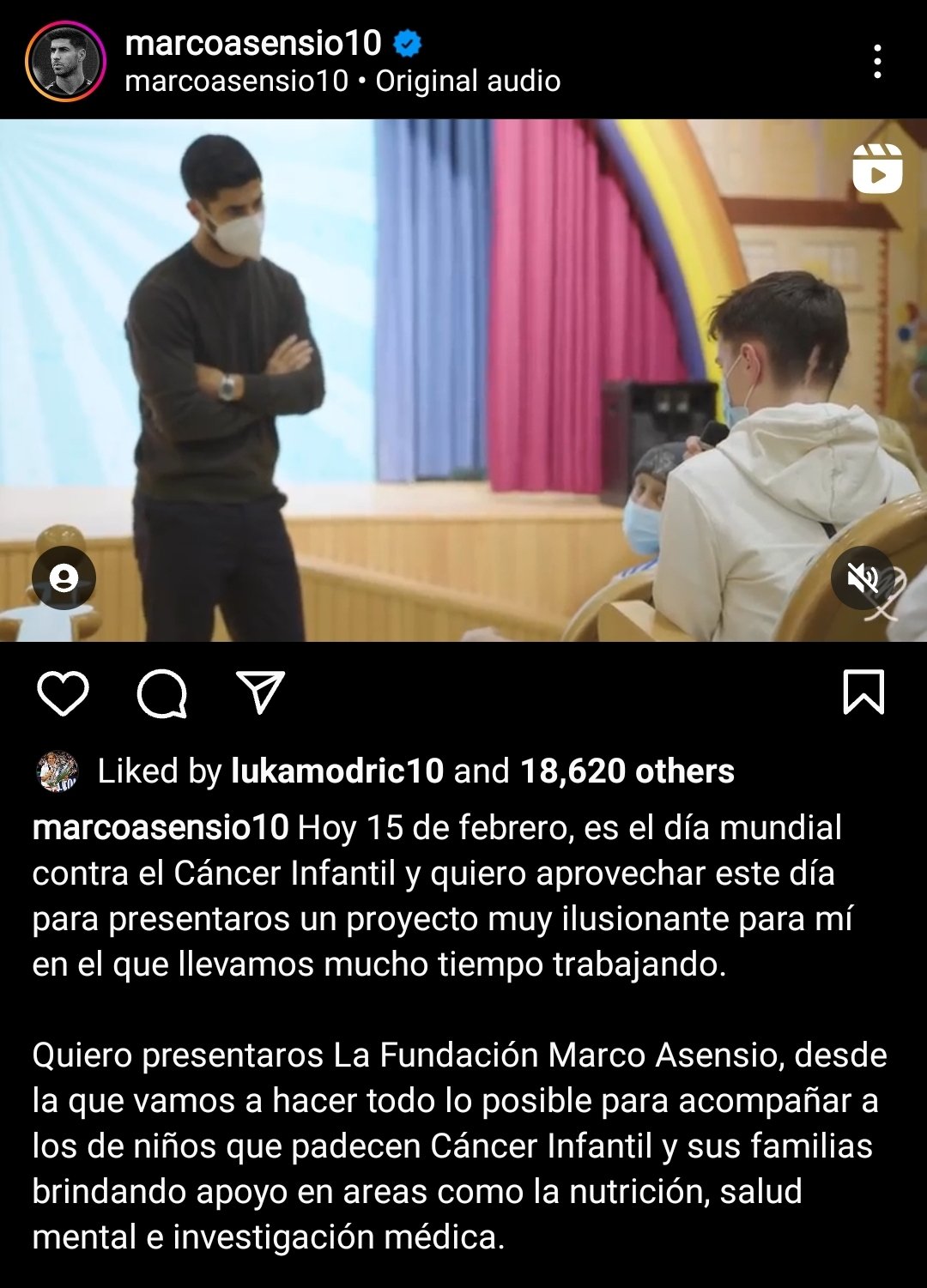 Real Madrid Brasil on X: Hoje, no dia Mundial Contra o Câncer Infantil,  Marco Asensio lançou sua própria fundação para apoiar crianças que sofrem  de câncer.  / X