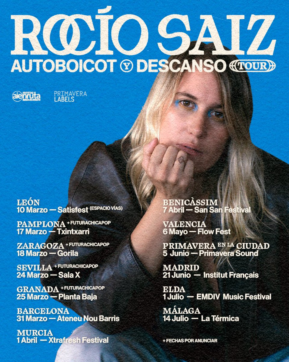 La gira empieza! Y con ella los recuerdos, los amores y los desamores.
Cuesta mucho sacar cosas adelante, me gustaría que vinieseis al alguno de mis conciertos y brindemos juntas después 🫶
Las entradas son baratisimas para que todo el mundo pueda venir file.splio3.fr/7fz/tg/QiHA/