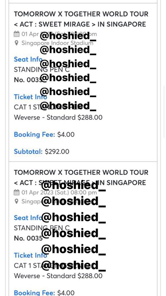 hoshied_'s tweet photo. wts txt tomorrow x together act sweet mirage concert in sg tickets

have: 1x pen c (Q no. 35XX) &amp; 1x pen c (Q no. 37XX)
rfs: got better tickets

all physical tickets. can meetup &amp; show proof of transactions

#TXT_ASM_TOUR #TXTinSingapore #TXTinSG #ACTSWEETMIRAGEINSG #TXT https://t.co/v37WYCnUEs
