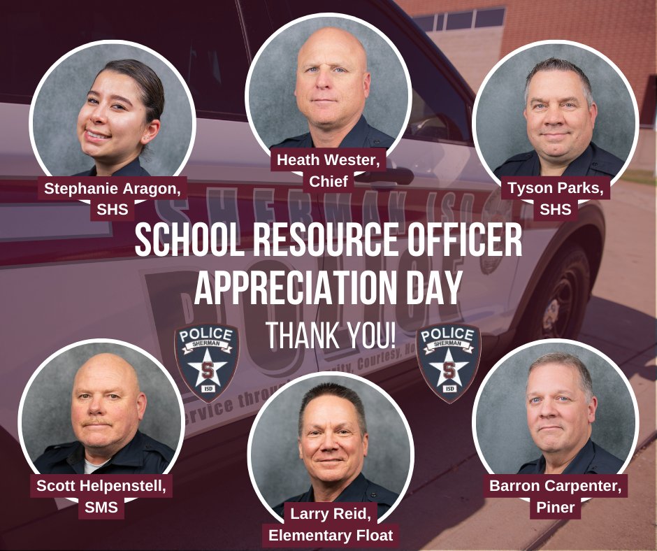 Sherman ISD on Twitter "It's SROAppreciationDay! Sherman ISD Police