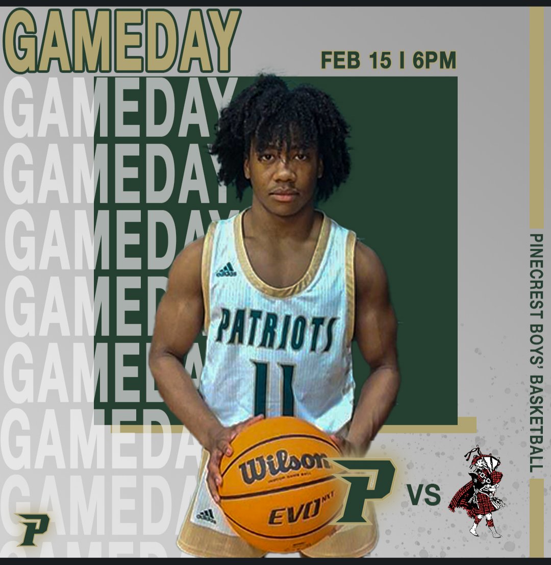 It's GAMEDAY!! The semifinals are tonight at 6 pm at Scotland. Let's pack the gym full of Patriot fans!