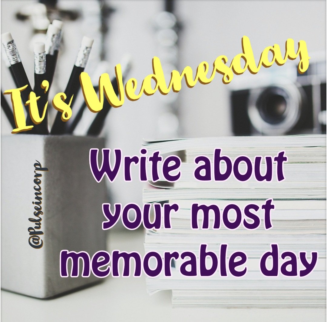 PULSEincorp's tweet photo. What was your most memorable day?
#mentalhealth #writeitout #Wednesday #journaling #journalprompts #journaltopic #writerscommunity #writing
#writingprompt #writingtopic #humpdayvibes #humpday https://t.co/1IKJT93Crj