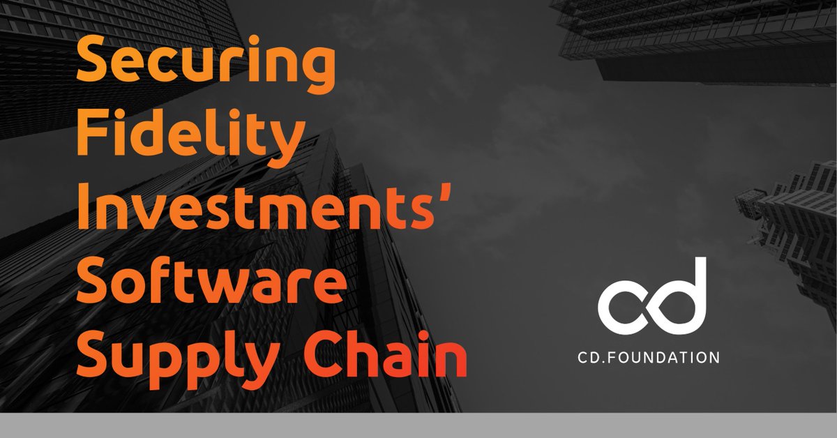 Have you read the first CDF User Story? @Fidelity Investments shares how they secure their software supply chain (feat. @jenkinsci and @_cdevents)! Read it here: hubs.la/Q01CpNVB0