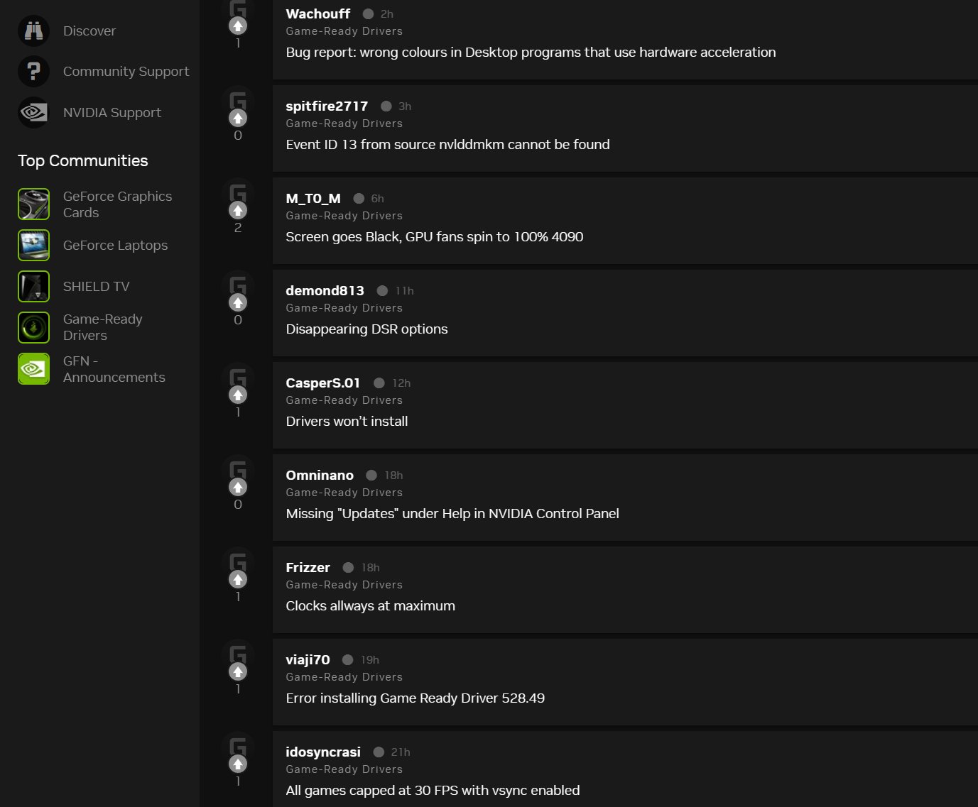 Hxl on twitter reliable nvidia drivers also happen every day 