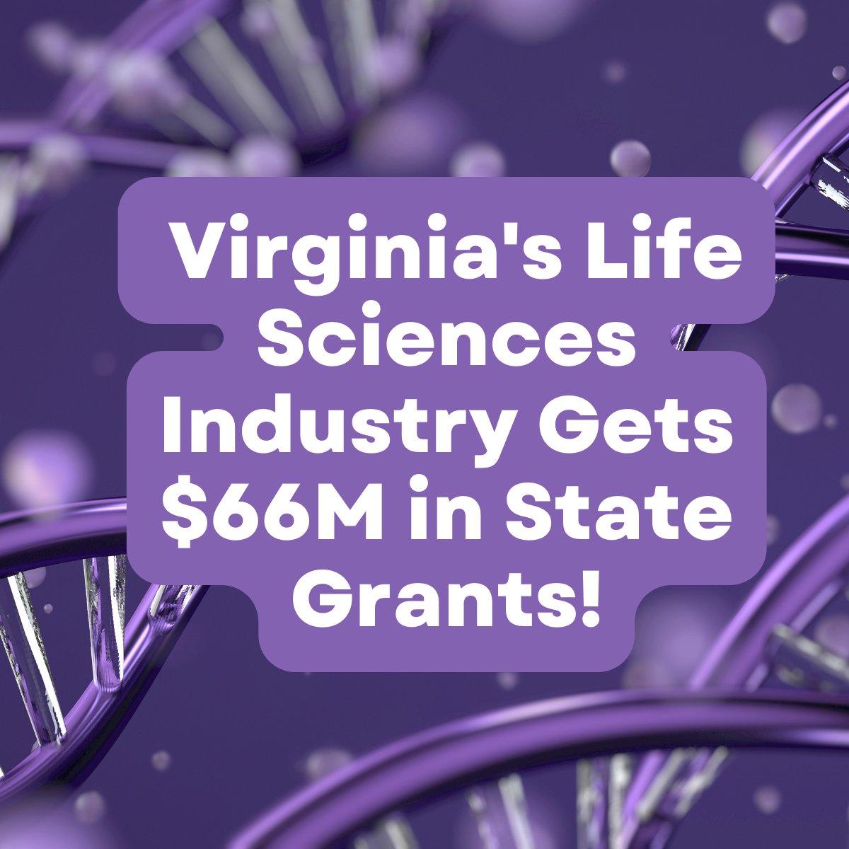 A big win for VA's life sciences industry! @GovernorVA announced $66.7 M in state grants! Congrats to all recipients! More at ow.ly/nxtq50MSEIo @UVA @VTCRC @RBTechCouncil @VirginiaWestern @CarilionClinic @JNJInnovation @VCEngineering @allianceformed @activationRVA