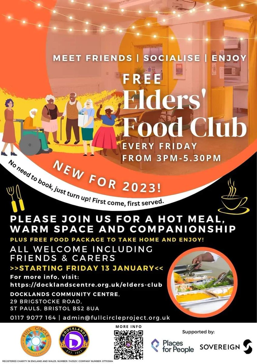 Special Elders Food Club this Friday @ Docklands! Starts at 12:30 this week #Bristol #Elders #community africanvoicesforum.org.uk/event/elders-f…