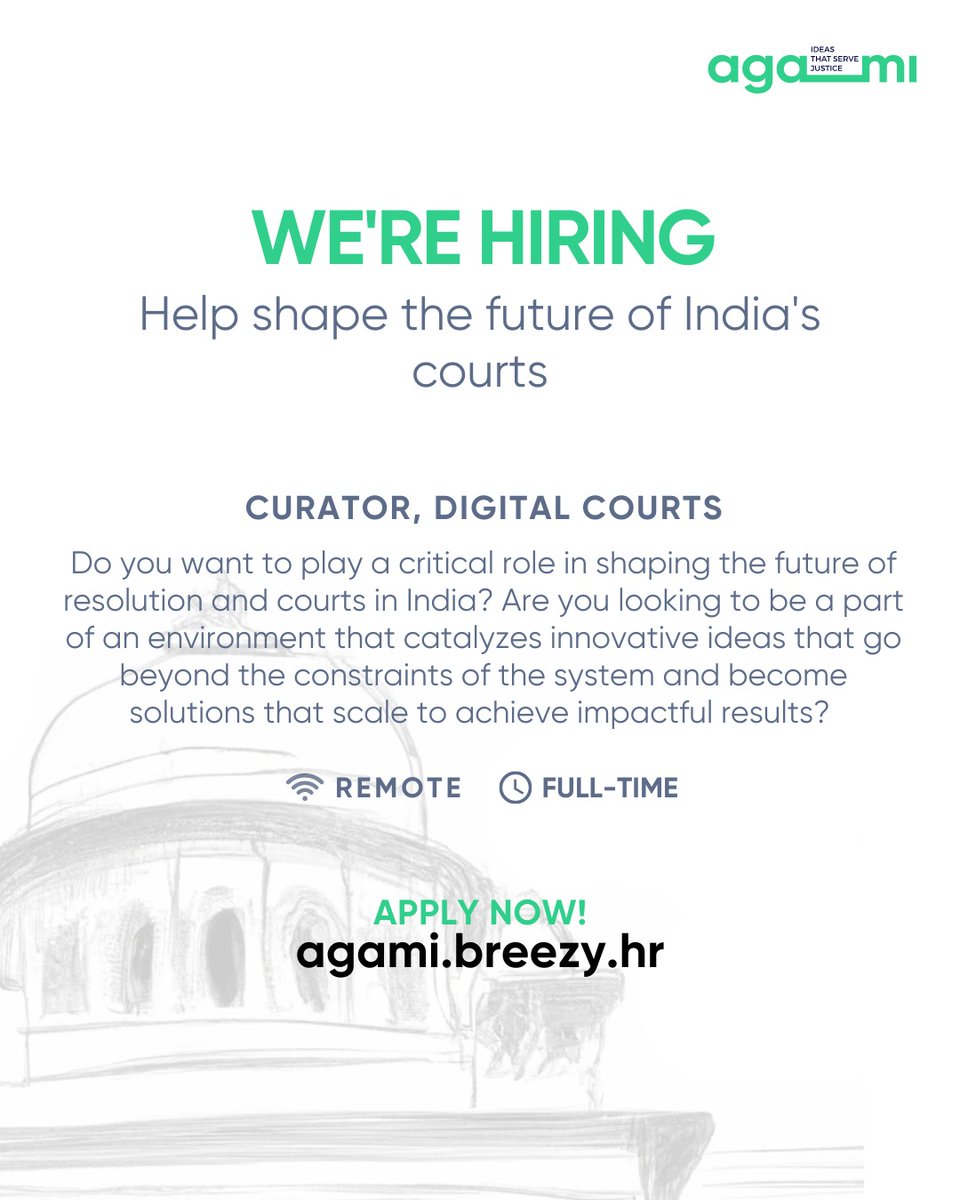 Agami_In's tweet photo. We are Hiring!🙌 https://t.co/9QBRlEqfFT