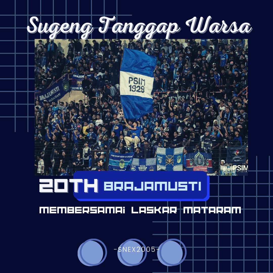 Snex2005's tweet photo. Sugeng Tanggap Warsa Brayat Jogja Mataram Utama Sejati ๐
#SneX2005 https://t.co/UqMK0xAc5H