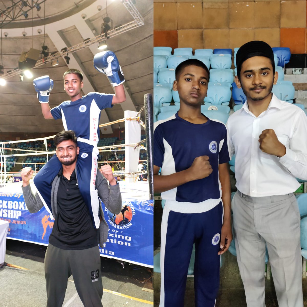 TheWaliRahmani's tweet photo. Best Kickboxing Fighter in India, under weight category 42 is from West Bengal, @UmeedAcademy Alhamdolillah!
Asian Games Next InshaAllah!
Congratulations Mohammed Rahul, You have made us proud by winning Gold at the National Kickboxing Championship!
#kickboxingchamp https://t.co/Z91nRUC2T4