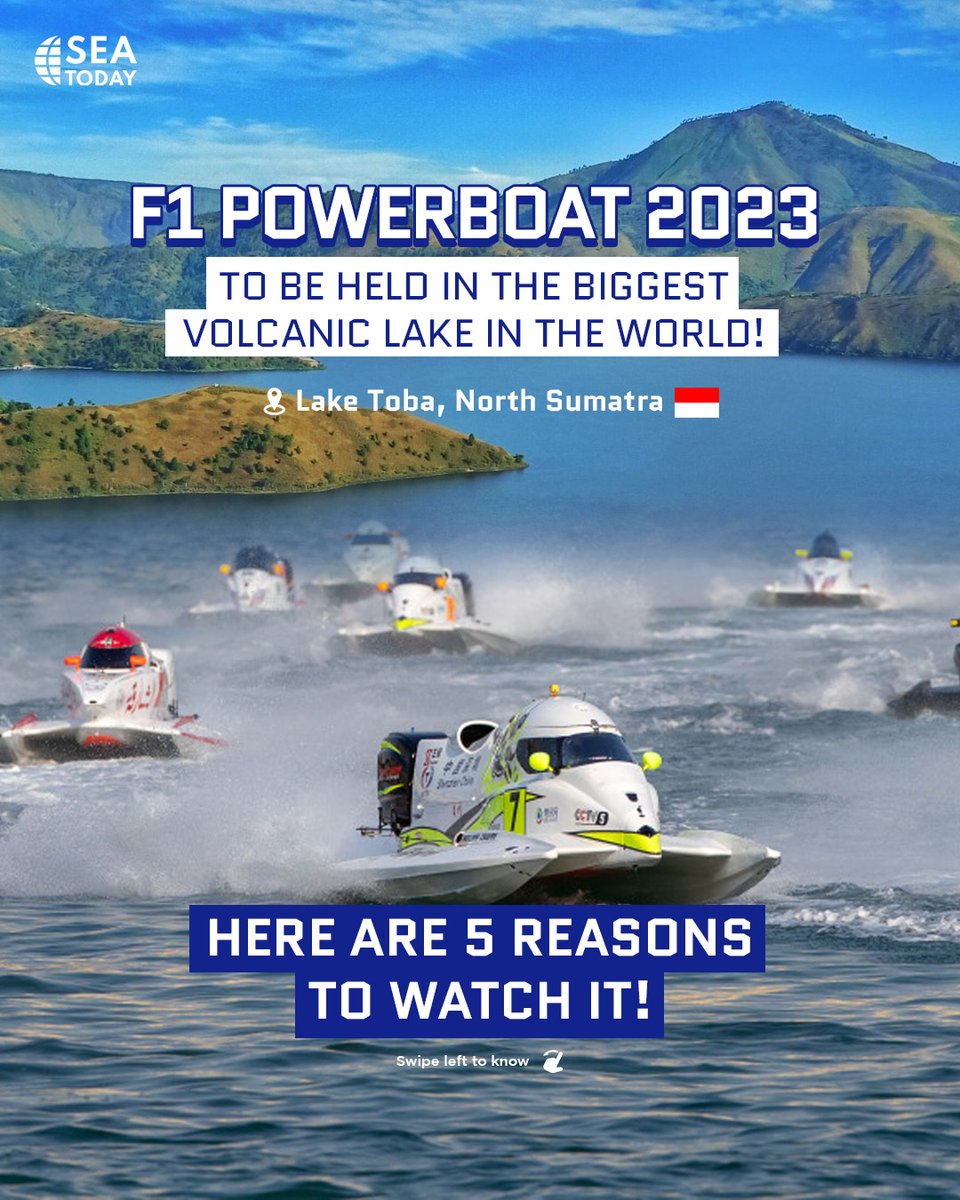 seatodaynews's tweet photo. Indonesia will host the 40th F1 Powerboat World Championship in Lake Toba, North Sumatra, on 24-26 February 2023. The Lake Toba F1 Powerboat will open the 2023 season.
#SEAToday #SEATodayNews #jakarta #Indonesia #DanauToba #TobaLake #F1Powerboat #global #mancanegara #rendang https://t.co/O4shCkRSsi