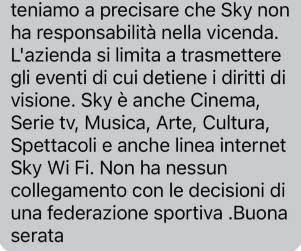 vi_dico's tweet photo. Eh no! Sky ha la PIENA responsabilità di aver preso soldi dagli Juventini per pagare stipendi a giornalisti e commentatori anti-juventini, che hanno passato anni a buttarci merda addosso, fare telecronache faziose e divulgare notizie pretestuose.
E mo so cazzi.
#DisdetteSkyDazn https://t.co/dUi5zJfhd2