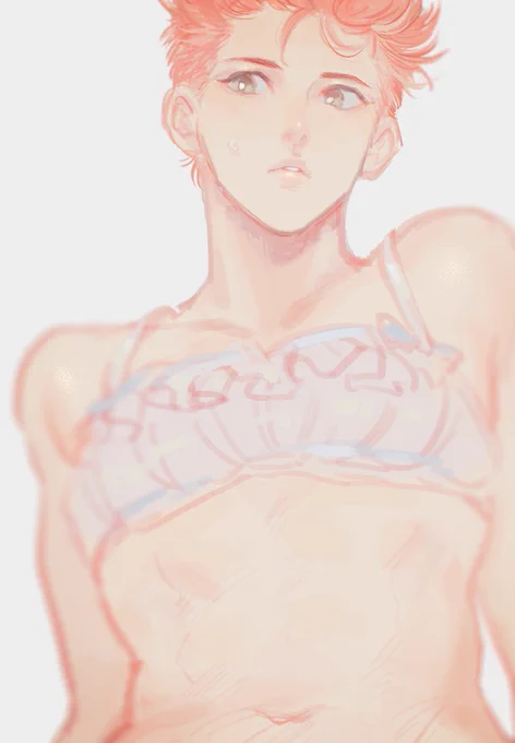 #女体化 にょたはなちゃ。かみさまオレにブラを描くのに必要なセンスと画力を下さい 