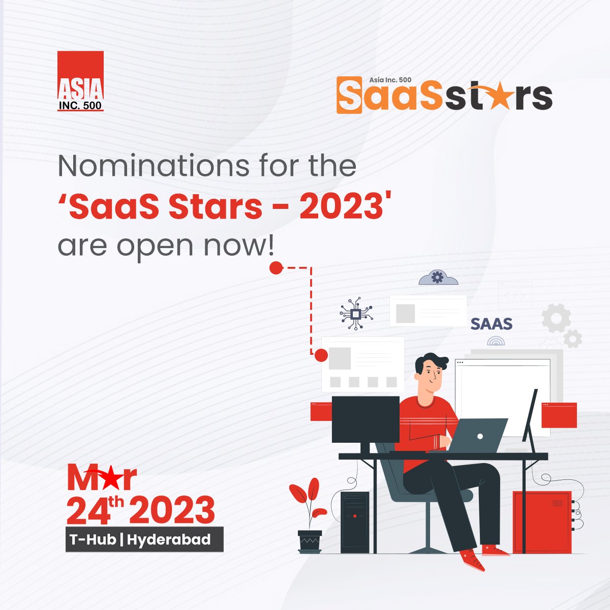 AsiaInc500's tweet photo. If you are a SaaS provider and want your business to be listed among the top Asian SaaS companies, then nominate your company for the 'SaaS Stars - 2023' listing now: https://t.co/b9u29RWWKE
#saasstars #saasbusiness #saasdirectory #saaslisting #asia500 #topbusinessranking https://t.co/qbLA6sof0z