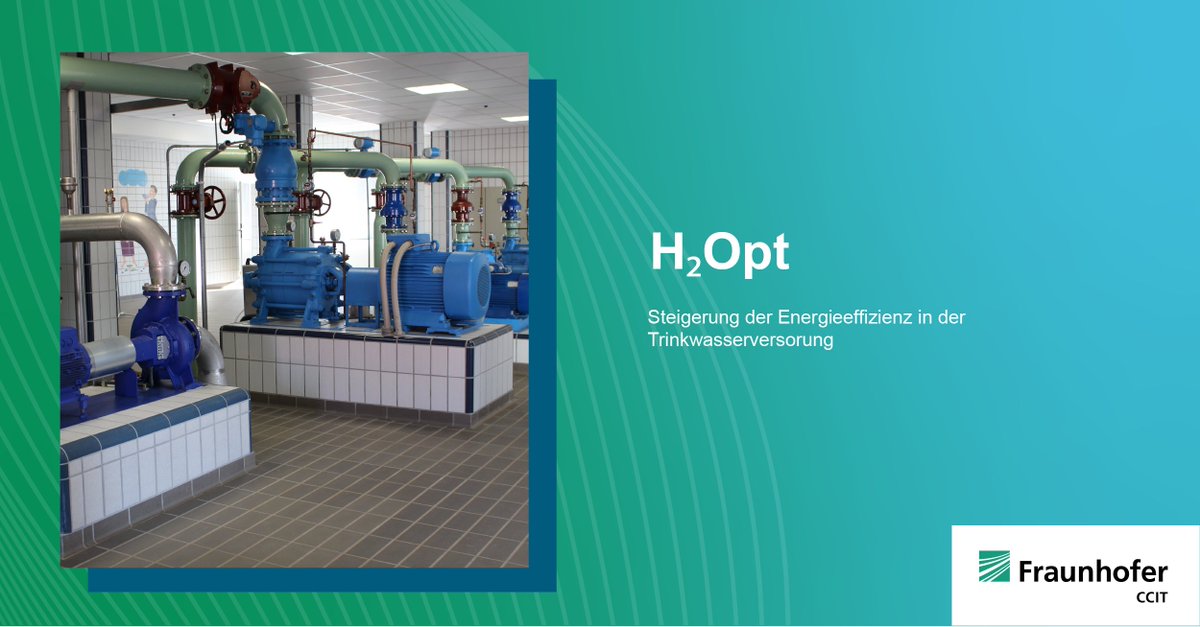 Ziel des Projekts #H2Opt ist, einen Energieeffizienten Einsatz von Rohstoffen beim Einsatz von Förderpumpen – unter der Berücksichtigung der #Versorgungssicherheit – möglich zu machen. Mehr dazu hier ⬇️
itwm.fraunhofer.de/de/abteilungen…
@ewr_ag <a href="/uni_kl/">uni_kl</a> <a href="/FraunhoferITWM/">Fraunhofer ITWM</a> <a href="/FraunhoferIOSB/">Fraunhofer IOSB</a>