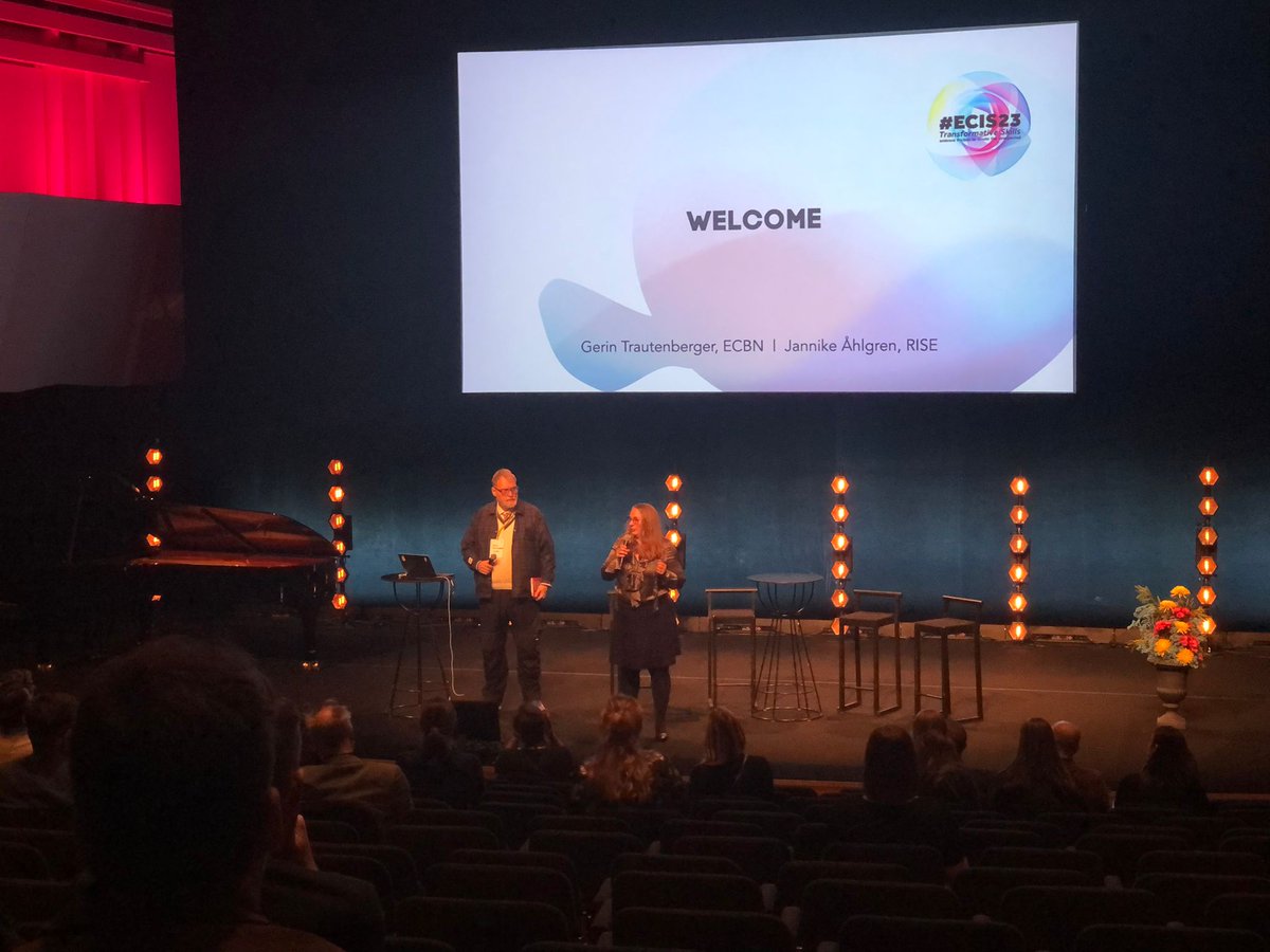 CreativeFed_EU's tweet photo. The #ECIS23 Assembly has begun!

Erik Mikael Karlsson, CEO @Norrlandsoperan, @g_rin, Managing Director, #ECBN &amp; @jannikeahlgren, Vice President Prototyping Societies at @RISEsweden  are opening the #ECIS23 Assembly.

#Assembly #hybrif #event #online #onsite #umeå https://t.co/ps2bGBUlfU
