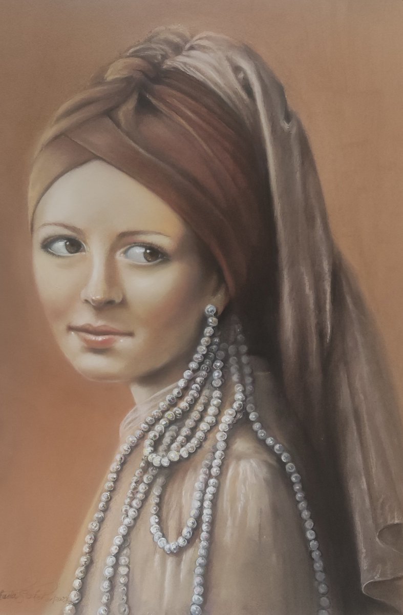 michaelas_blog's tweet photo. Here is my contribution to the Mauritshuis Museum in The Hague's #mygirlwithapearl campaign https://t.co/HHHcXBhPP0