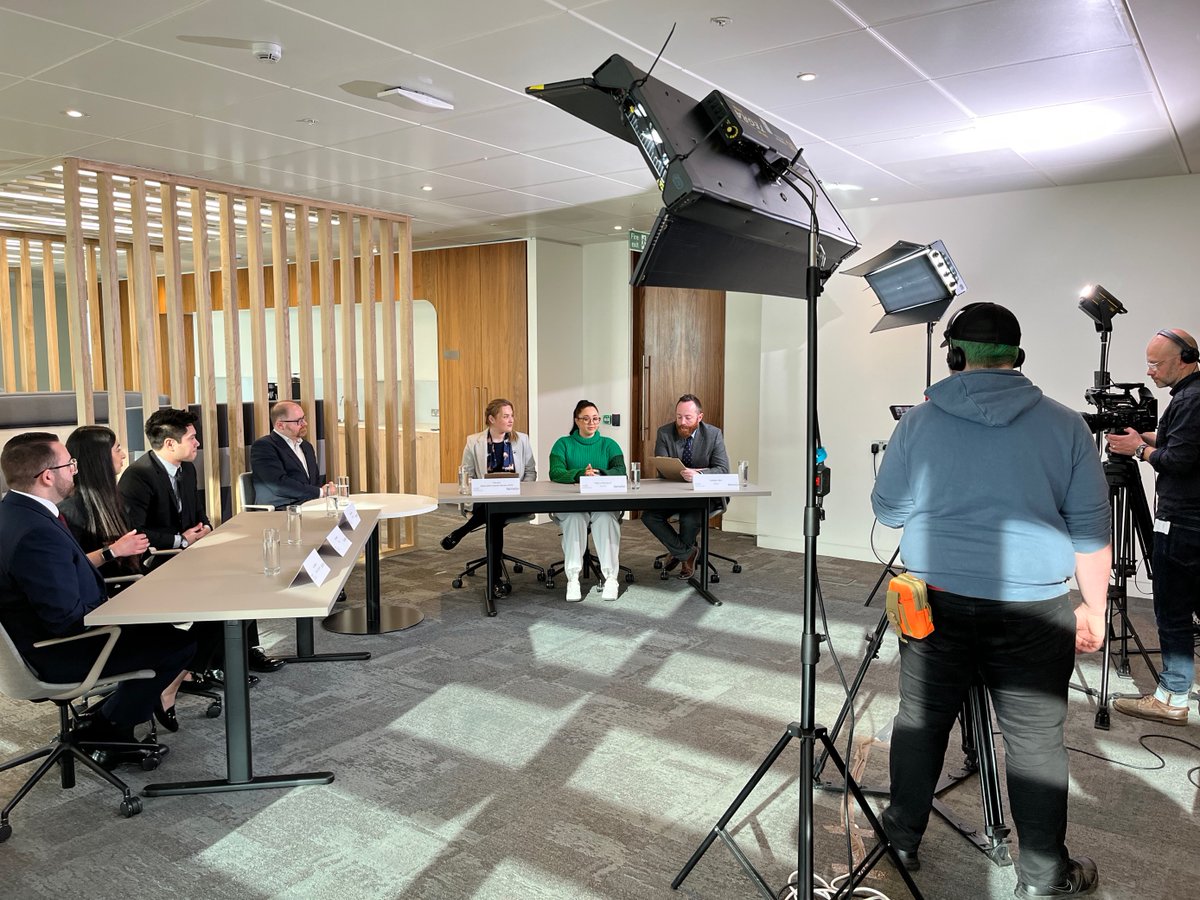 KennedysLaw's tweet photo. Look behind the scenes of this year's #ClaimsApprentice, in partnership with @Insurance_Post, which began filming last week. Below, our six finalists look to impress Kennedys partner and series judge Claire Mulligan in several tasks relating to the #insurance sector. https://t.co/l9ltogTbff