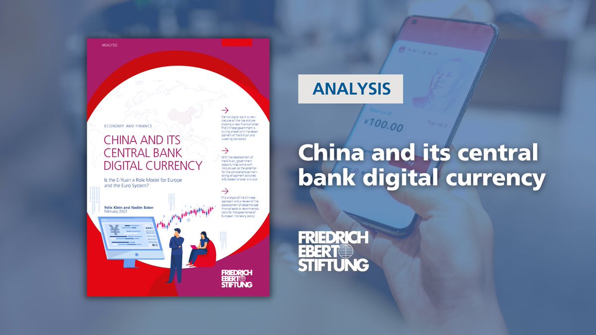 Is the E-Yuan a role model for Europe and the Euro system?

Explore #China's strategies to develop its central bank digital #currency and the challenges+opportunities in the context of new financial policies at the European level in our latest analysis.

🔗asia.fes.de/news/china-and…