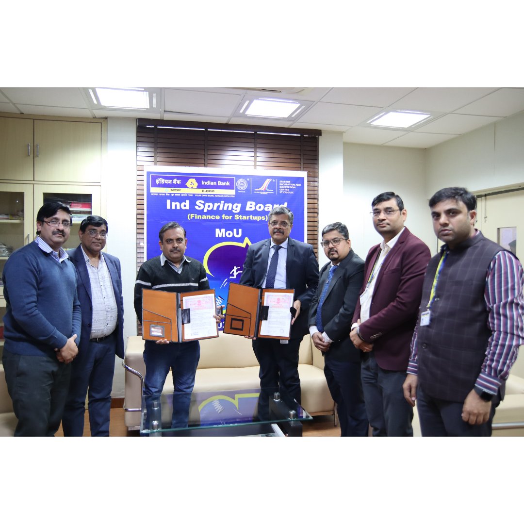 incubatorIITK's tweet photo. #supportingstartup through collective partnership!
@incubatorIITK has exchanged an MoU with @MyIndianBank in their endeavour to extend funding support to emerging startups.
Both parties will jointly work to put in place a mechanism to facilitate the exchange of startups working https://t.co/wOOEVgZnKW