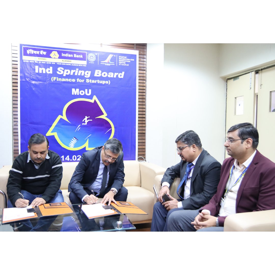incubatorIITK's tweet photo. #supportingstartup through collective partnership!
@incubatorIITK has exchanged an MoU with @MyIndianBank in their endeavour to extend funding support to emerging startups.
Both parties will jointly work to put in place a mechanism to facilitate the exchange of startups working https://t.co/wOOEVgZnKW